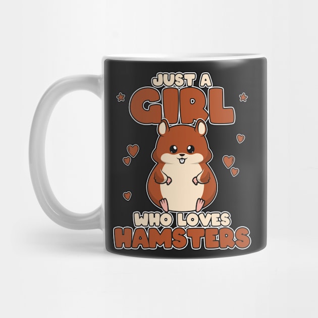 Just A Girl Who Loves Hamsters - Cute Toddlers Kids print by theodoros20